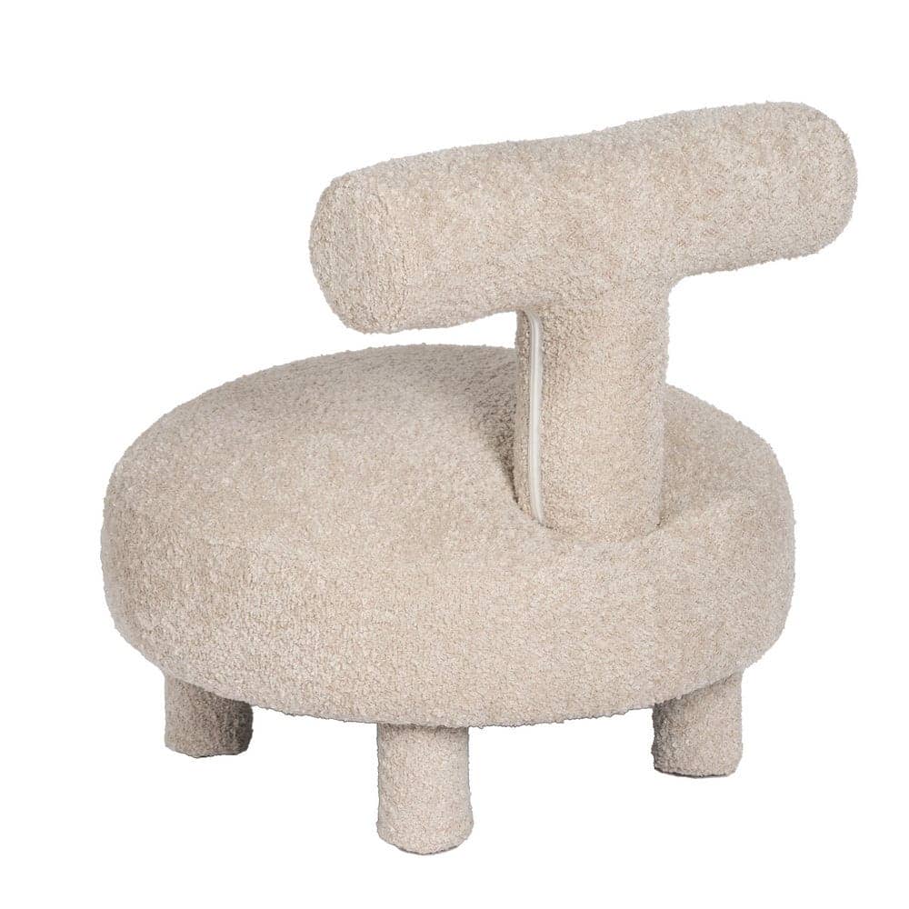 Silla Beige Tejido Baylor para Salón - Diseño Moderno y Confortable, 49 cm, Ideal para Espacios Elegantes - Imagen 3