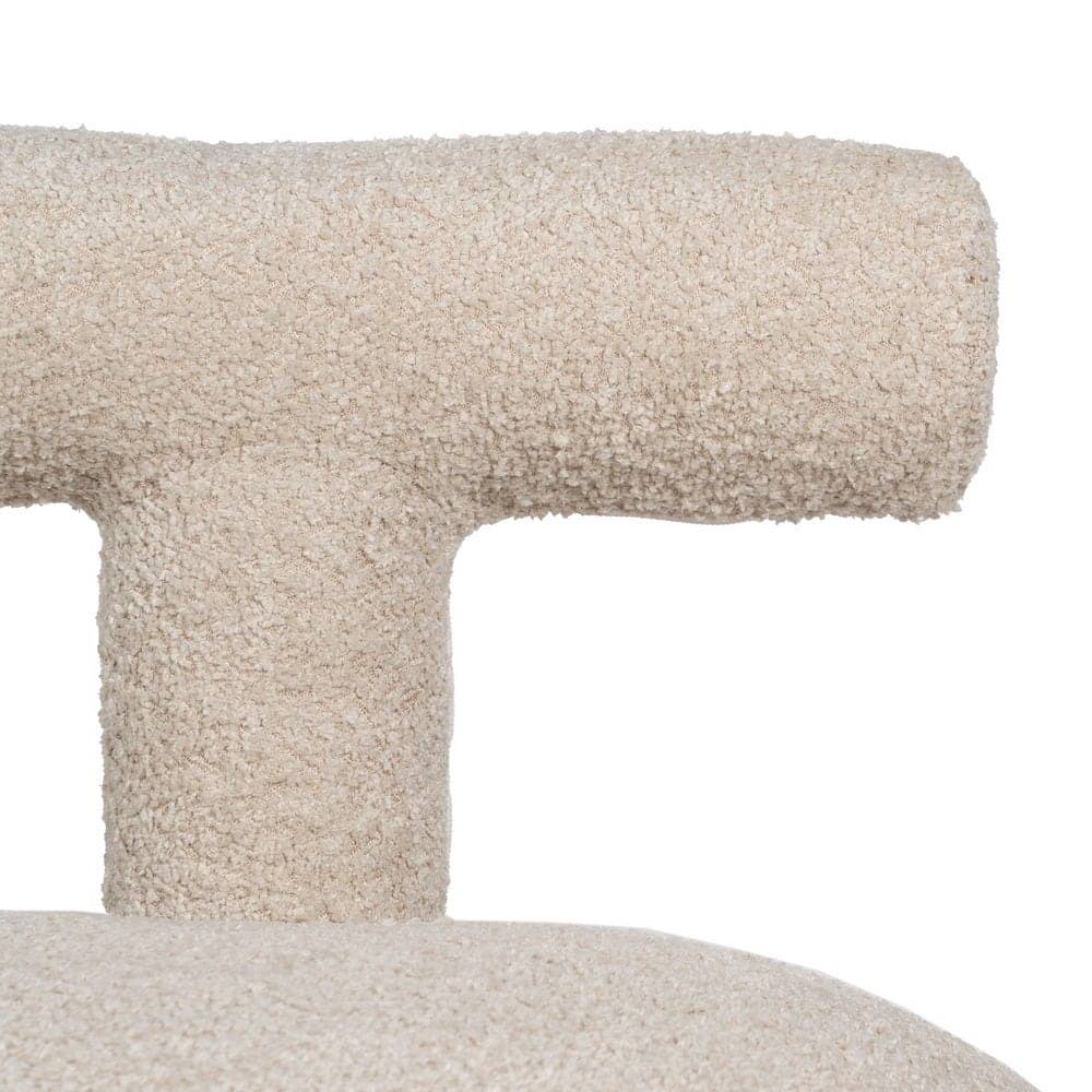 Silla Beige Tejido Baylor para Salón - Diseño Moderno y Confortable, 49 cm, Ideal para Espacios Elegantes - Imagen 4