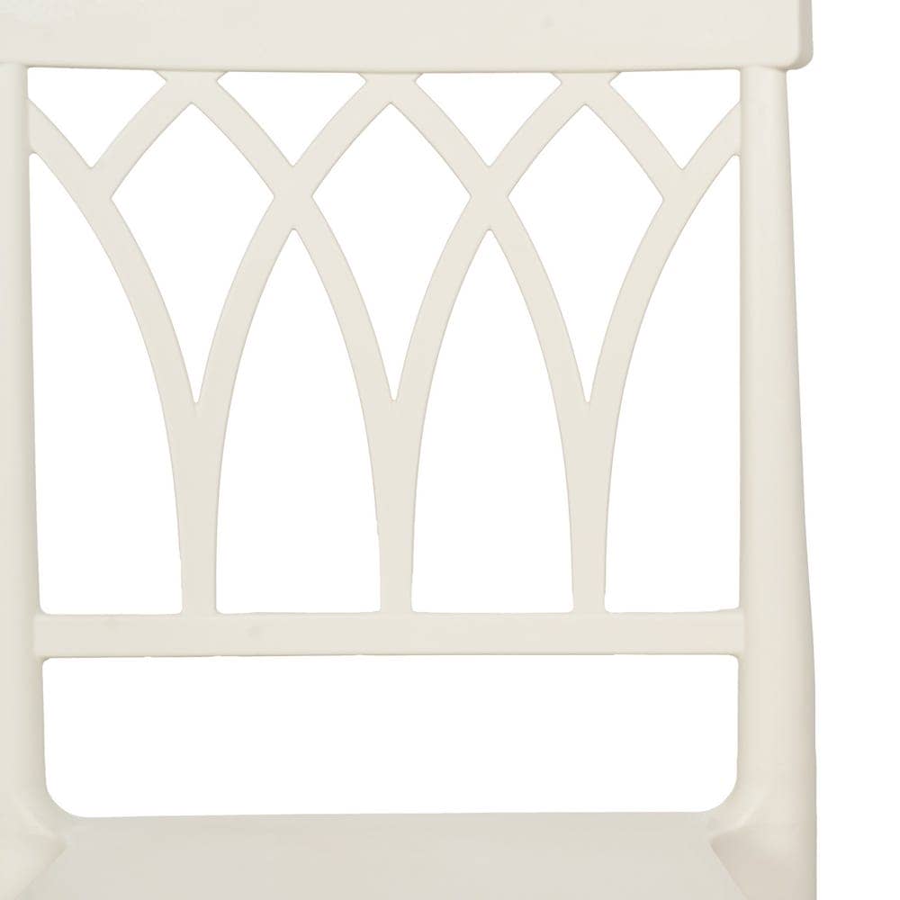 Silla Blanca de Polipropileno Apilable Dorven - Diseño Ergonómico, Ligera y con Protección UV para Interiores y Exteriores - 83 cm de Altura - Imagen 4