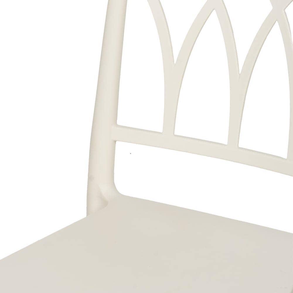 Silla Blanca de Polipropileno Apilable Dorven - Diseño Ergonómico, Ligera y con Protección UV para Interiores y Exteriores - 83 cm de Altura - Imagen 5