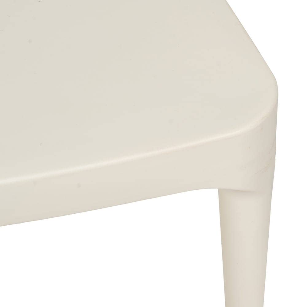 Silla Blanca de Polipropileno Apilable Dorven - Diseño Ergonómico, Ligera y con Protección UV para Interiores y Exteriores - 83 cm de Altura - Imagen 7