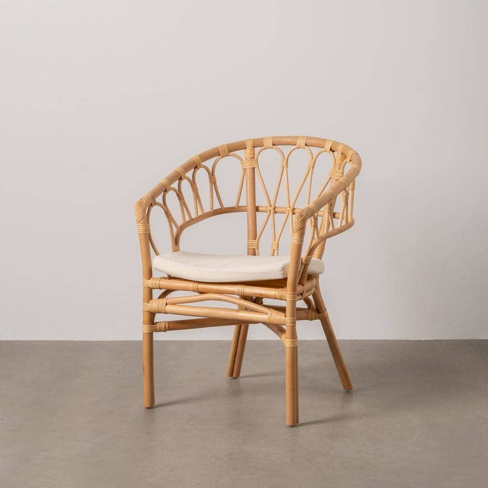 Silla Apilable de Ratán Natural Color Miel para Salón - Diseño Sofisticado y Cómodo (78 cm) - Imagen 13