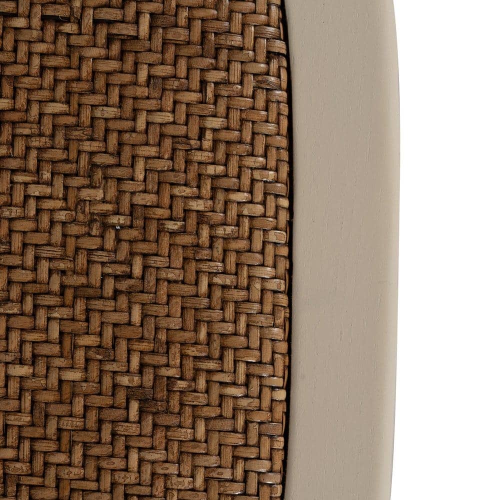 Silla Nolric de Madera de Olmo y Asiento de Ratán - Diseño Elegante y Confortable 88,5 cm - Imagen 9