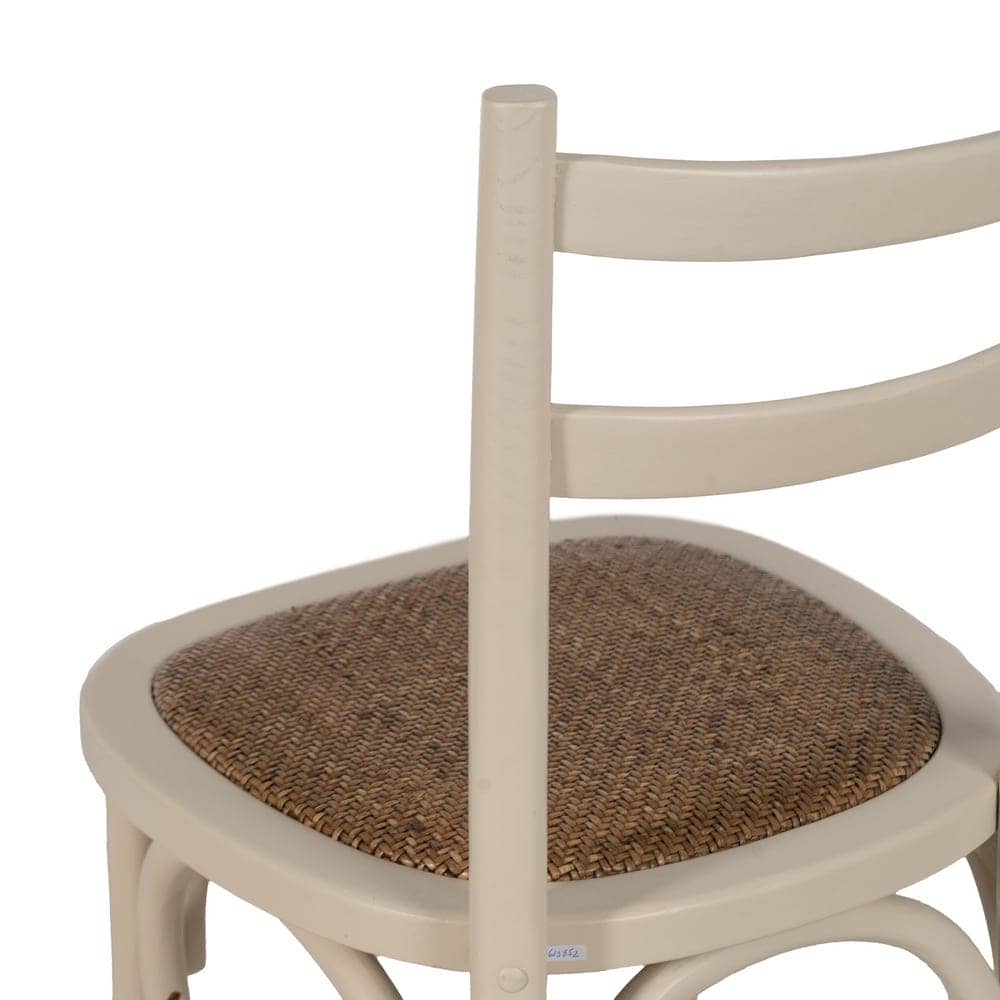 Silla Nolric de Madera de Olmo y Asiento de Ratán - Diseño Elegante y Confortable 88,5 cm - Imagen 10
