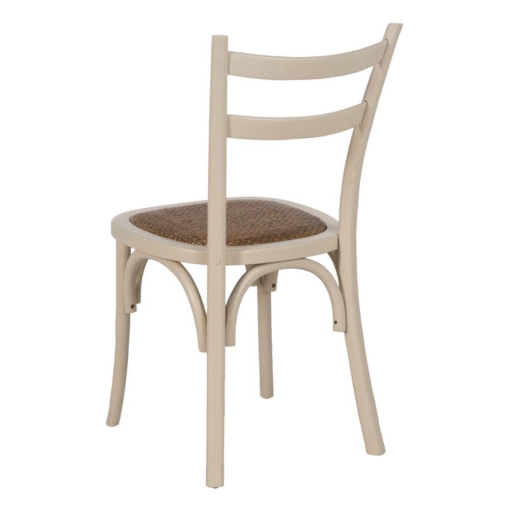 Silla Nolric de Madera de Olmo y Asiento de Ratán - Diseño Elegante y Confortable 88,5 cm - Imagen 3