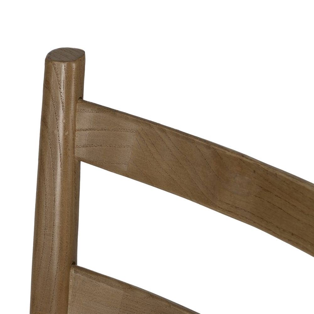 Silla de Madera de Olmo Nolric con Asiento de Ratán - Elegante y Cómoda, 88,5 cm de Altura, Ideal para Comedores y Salas de Estar - Imagen 7