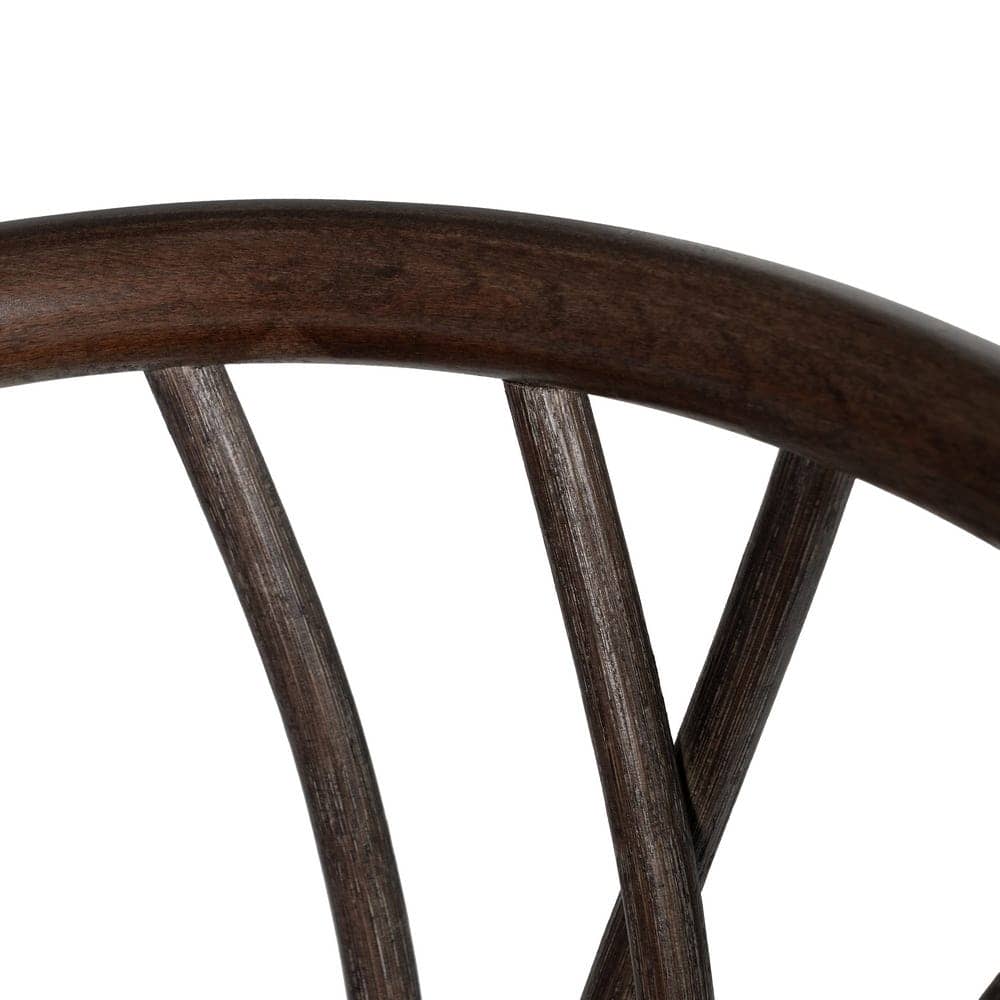 Silla de Madera y Ratán Color Chocolate Remington - Elegante y Confortable, 81 cm, Ideal para tu Hogar - Imagen 7