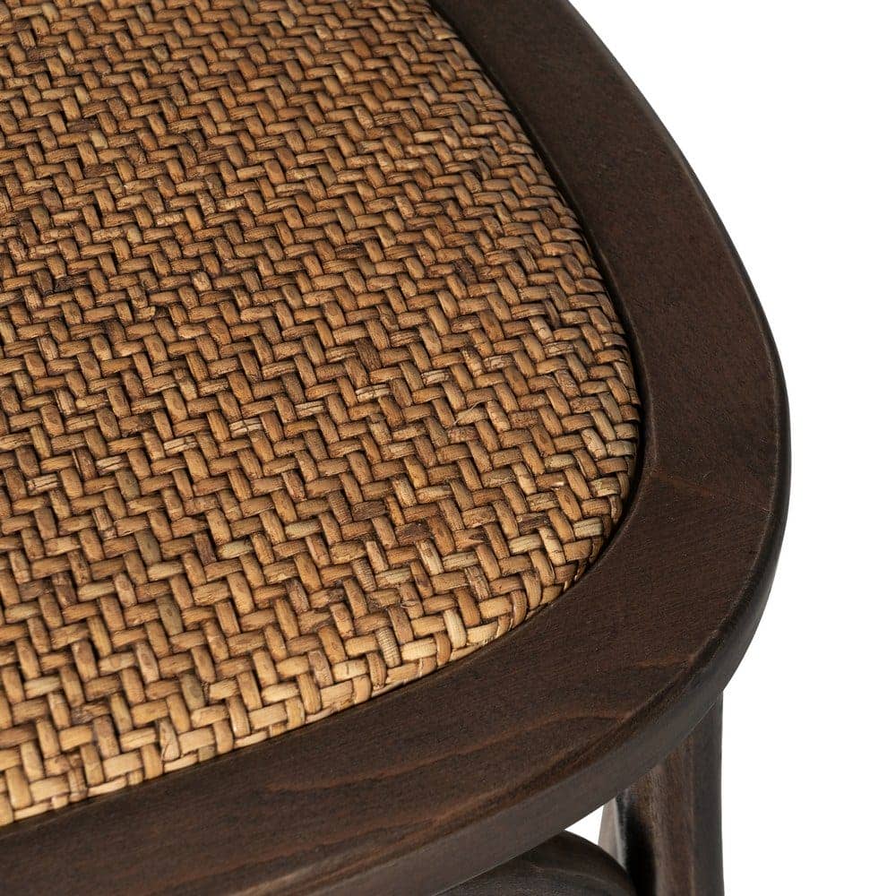 Silla de Madera y Ratán Color Chocolate Remington - Elegante y Confortable, 81 cm, Ideal para tu Hogar - Imagen 8