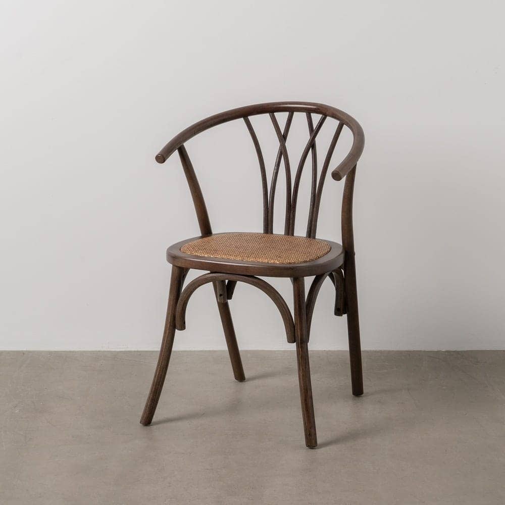 Silla de Madera y Ratán Color Chocolate Remington - Elegante y Confortable, 81 cm, Ideal para tu Hogar - Imagen 15