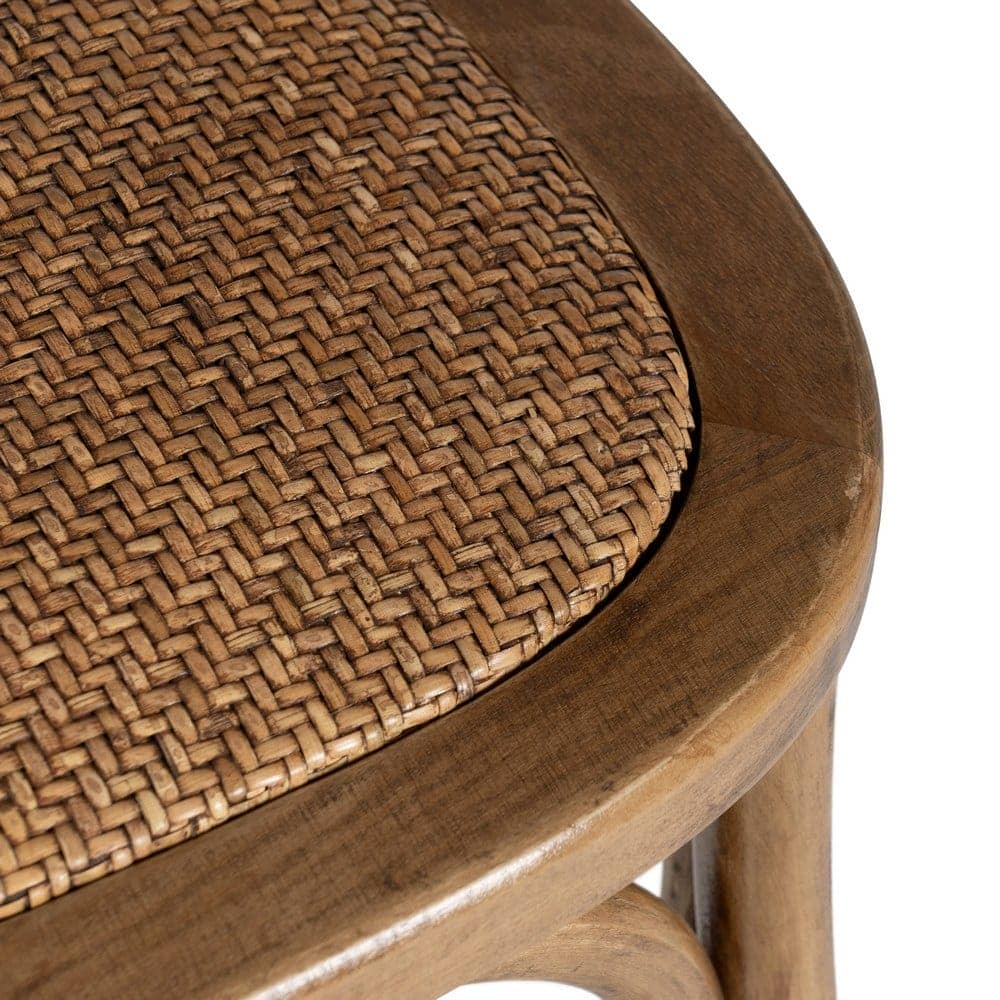 Silla de Madera y Ratán Color Miel Colton - Elegante y Cómoda, Ideal para Decorar tu Hogar - Imagen 8
