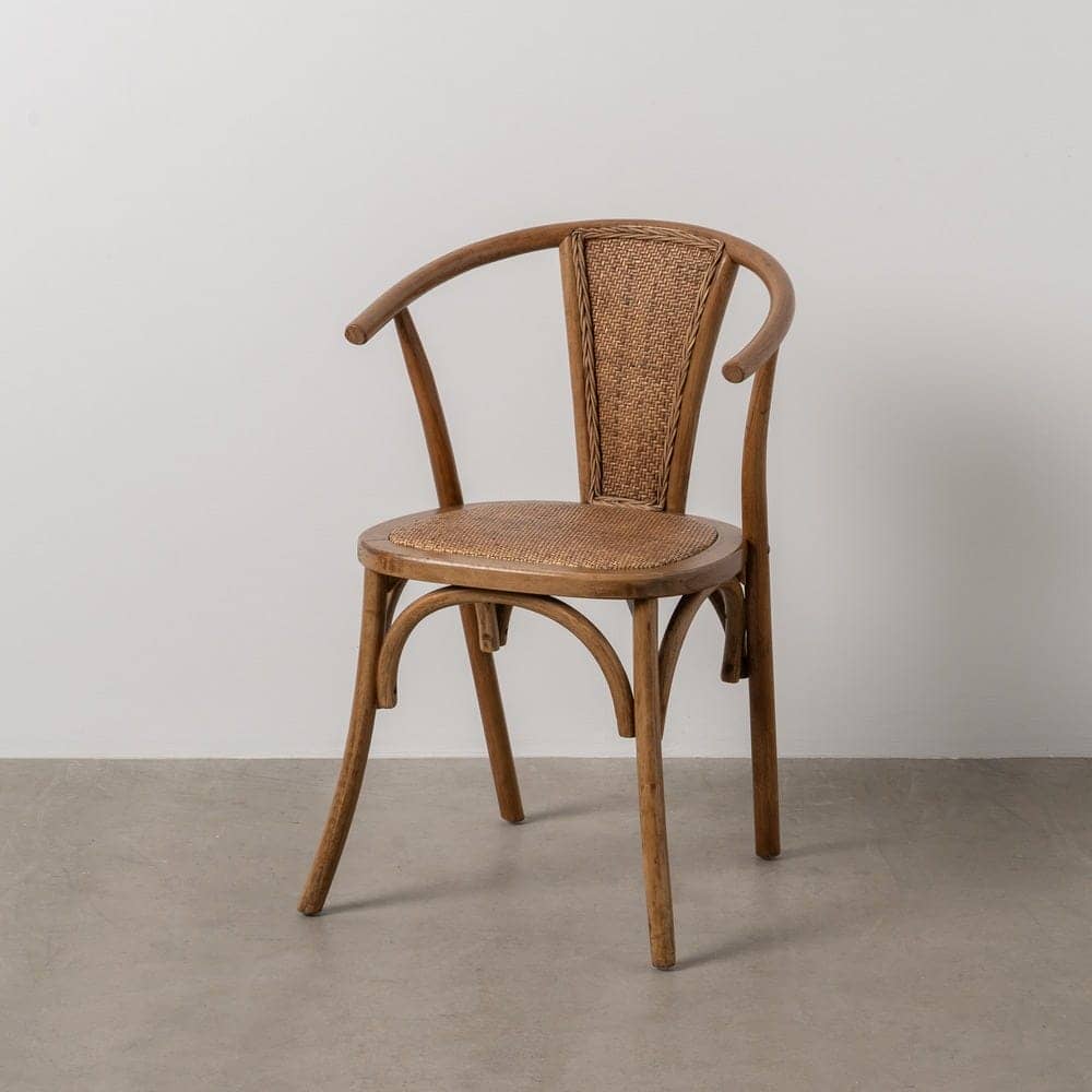 Silla de Madera y Ratán Color Miel Colton - Elegante y Cómoda, Ideal para Decorar tu Hogar - Imagen 14