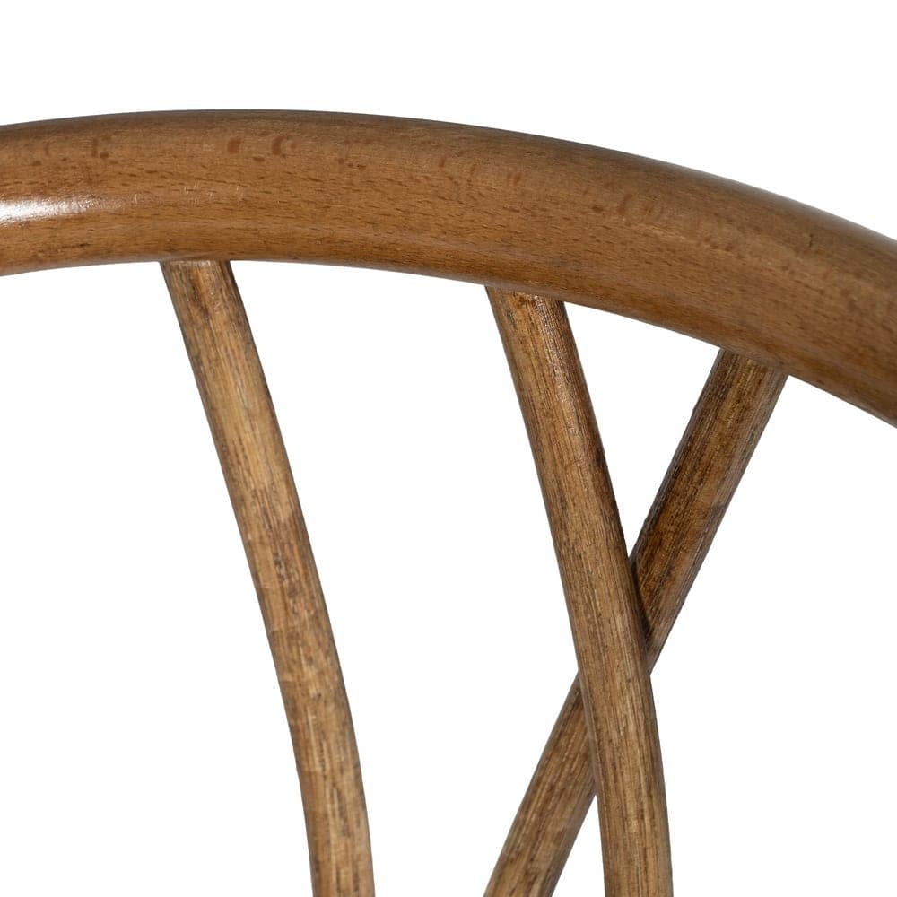 Silla de Madera y Ratán Color Miel Remington - Elegante y Confortable, Ideal para tu Hogar, 81 cm - Imagen 7