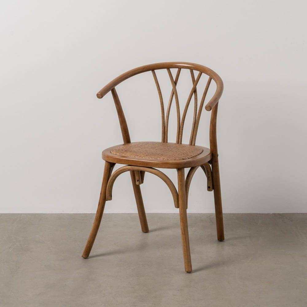 Silla de Madera y Ratán Color Miel Remington - Elegante y Confortable, Ideal para tu Hogar, 81 cm - Imagen 15