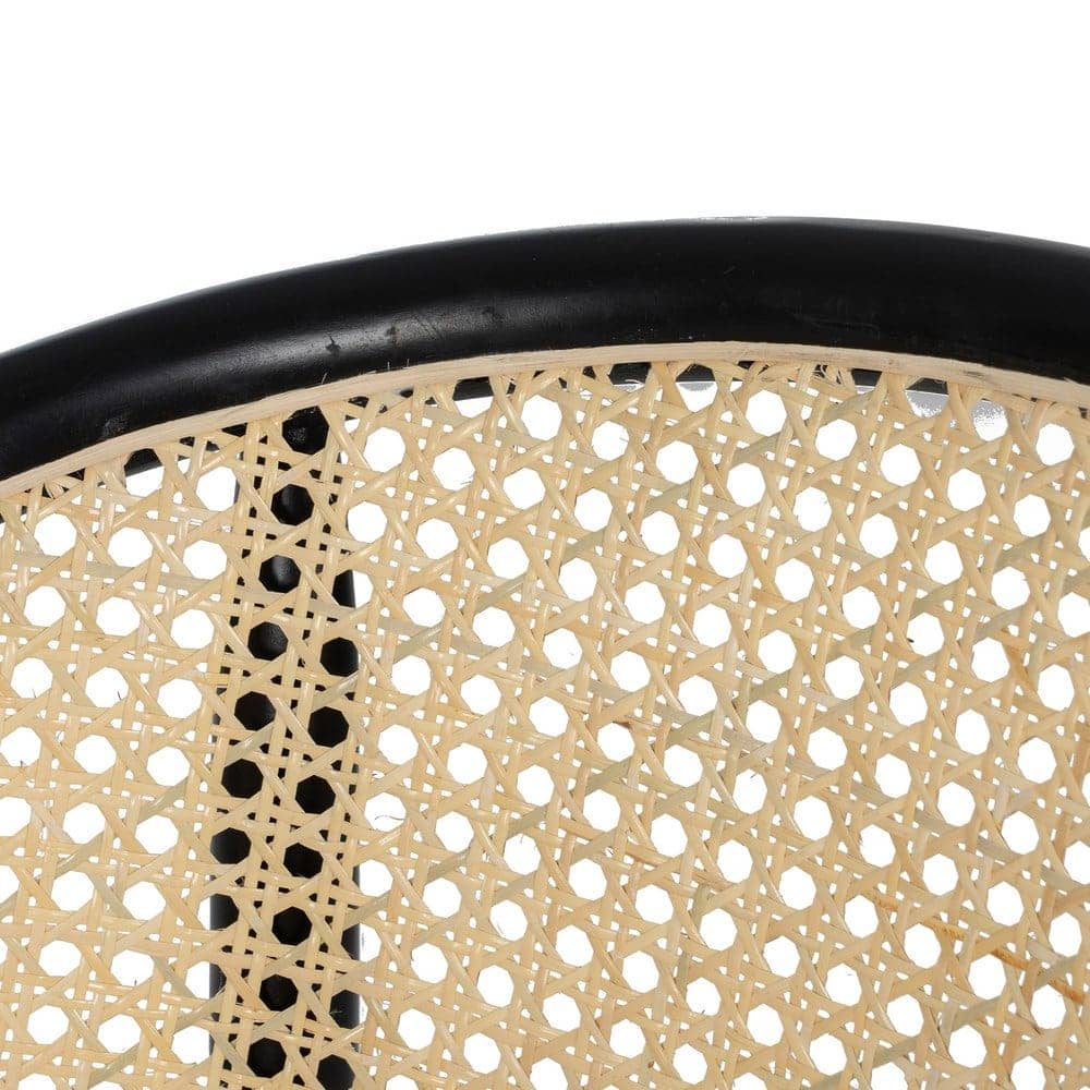 Silla de Madera de Olmo y Ratán Negro Camden 77 cm - Elegante y Ergonómica para Comedores y Salas, Soporta 130 kg - Imagen 7