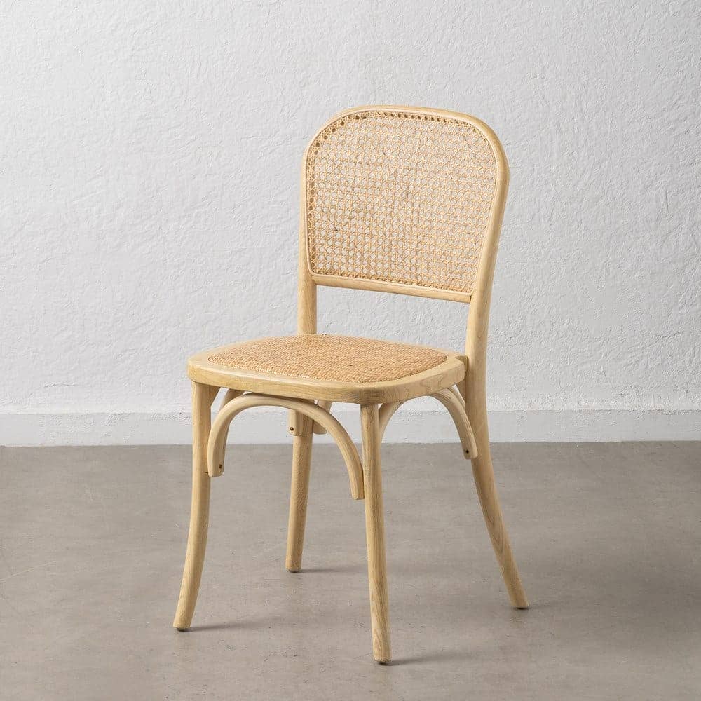 Silla de Olmo Franklin con Asiento de Ratán Trenzado - Elegancia Natural para Comedores y Salones (86 cm) - Imagen 14