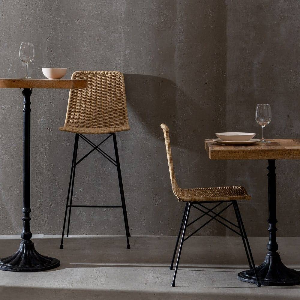 Silla de Polipropileno y Metal Negra 83 cm Raphael - Elegante y Resistente para Jardín y Terraza, Diseño Moderno y Natural, Ideal para Exteriores - Imagen 10