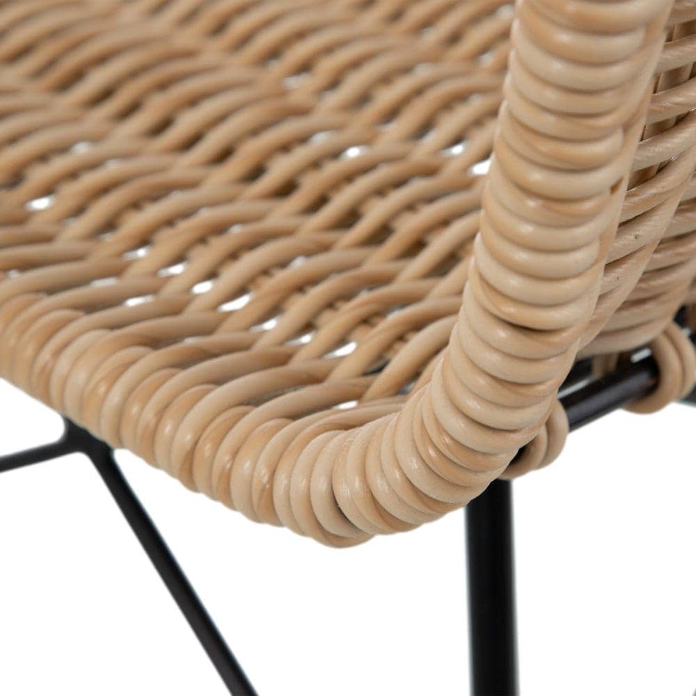 Silla de Polipropileno y Metal Negra 83 cm Raphael - Elegante y Resistente para Jardín y Terraza, Diseño Moderno y Natural, Ideal para Exteriores - Imagen 6