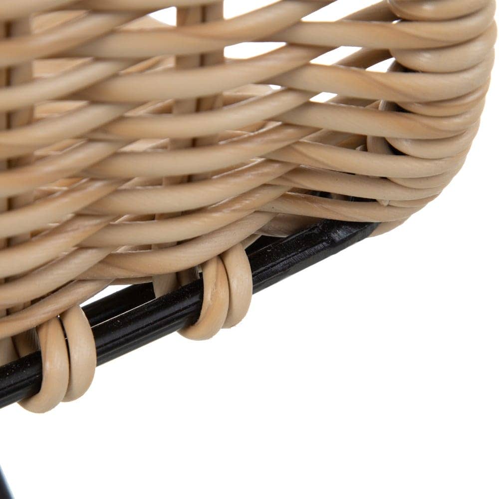 Silla de Polipropileno y Metal Negra 83 cm Raphael - Elegante y Resistente para Jardín y Terraza, Diseño Moderno y Natural, Ideal para Exteriores - Imagen 7