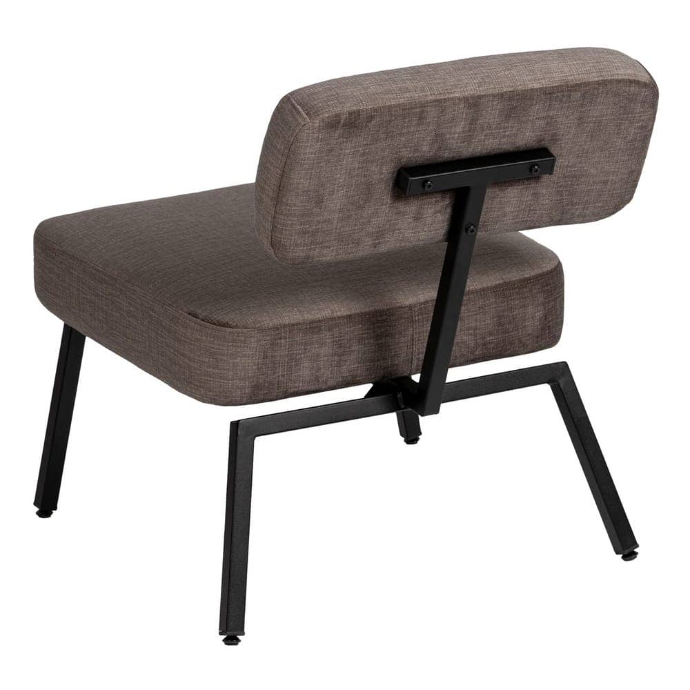 Silla Gris Moderna Ellis 71 cm - Diseño Contemporáneo, Estructura Metálica y Comodidad Ergonomica para Hogar y Oficina - Imagen 3