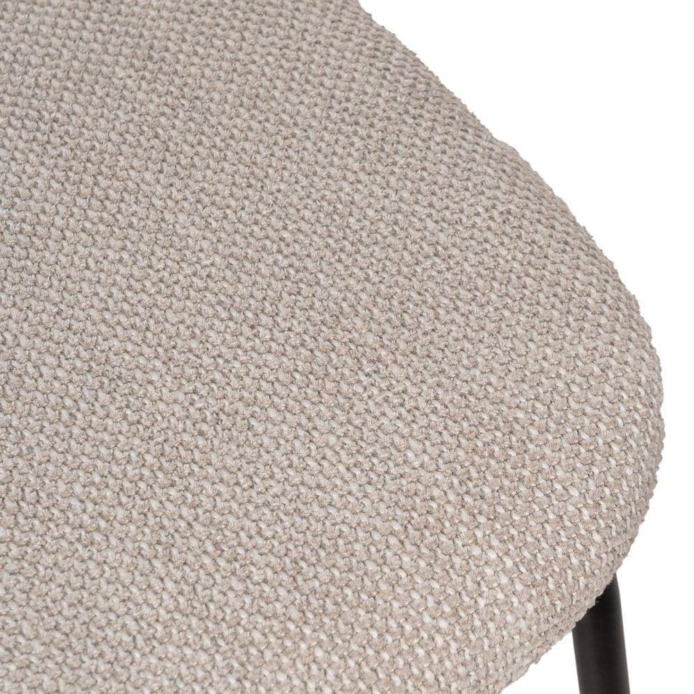 Silla Spencer Marrón y Crema de Tela y Metal para Salón - Elegancia y Comodidad 80 cm - Imagen 8