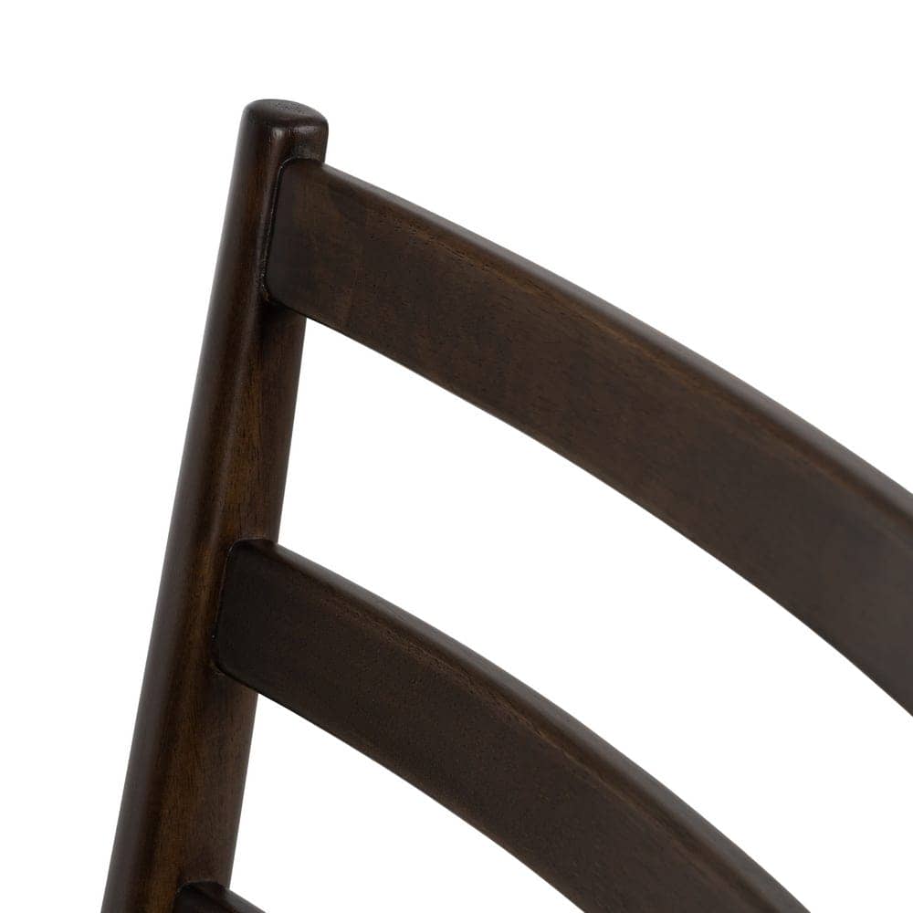 Silla Adler Marrón de Madera y Fibra Natural - Diseño Moderno y Cómodo para Comedor y Salón (80 cm) - Imagen 7