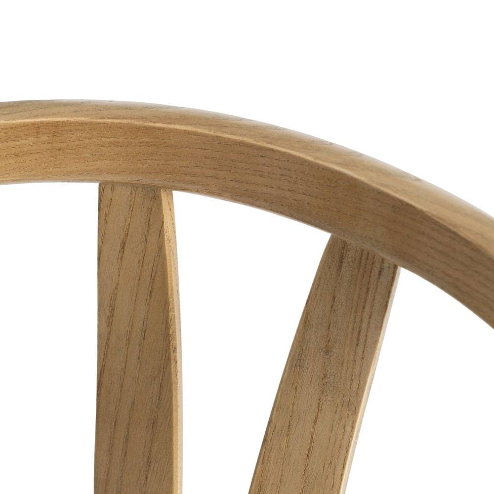 Silla Camden de Madera de Olmo y Ratán - Elegante y Cómoda, 81 cm, Ideal para Comedor y Terraza - Imagen 7