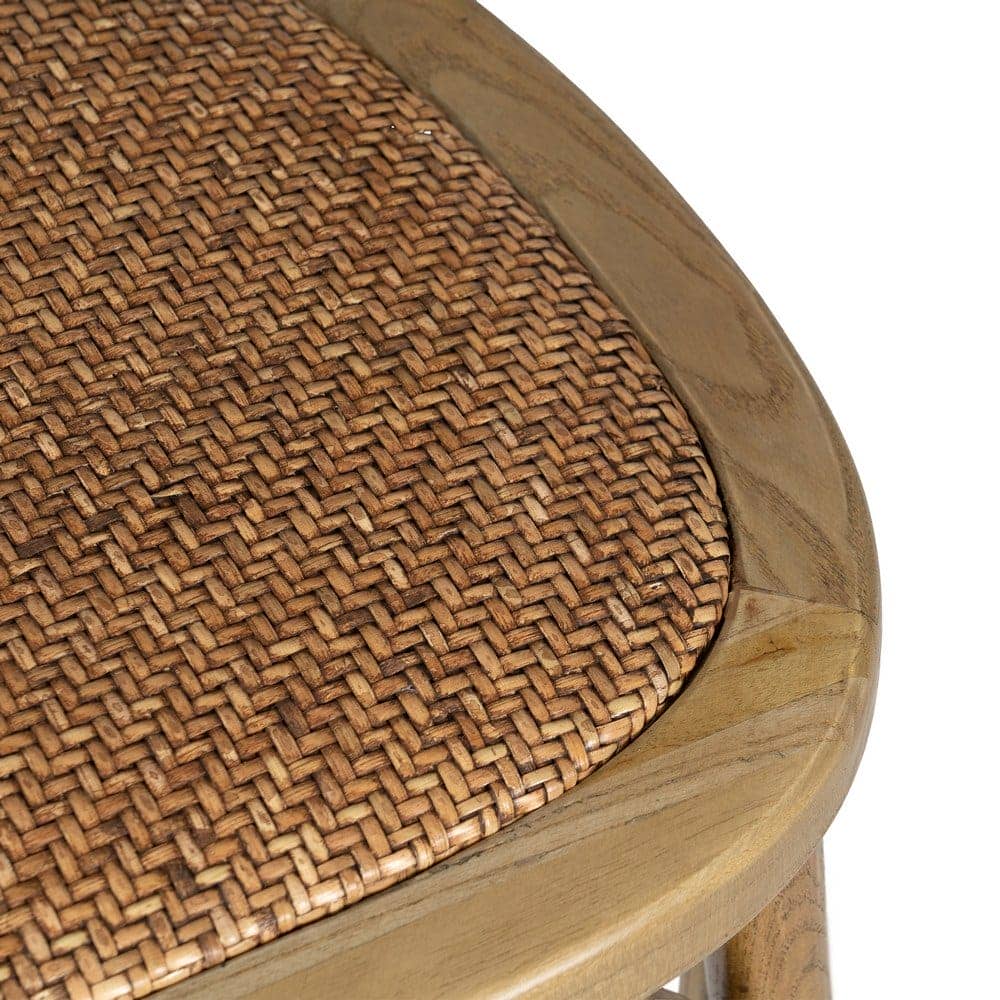 Silla Camden de Madera de Olmo y Ratán - Elegante y Cómoda, 81 cm, Ideal para Comedor y Terraza - Imagen 8