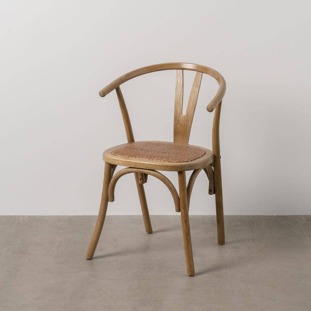 Silla Camden de Madera de Olmo y Ratán - Elegante y Cómoda, 81 cm, Ideal para Comedor y Terraza - Imagen 15