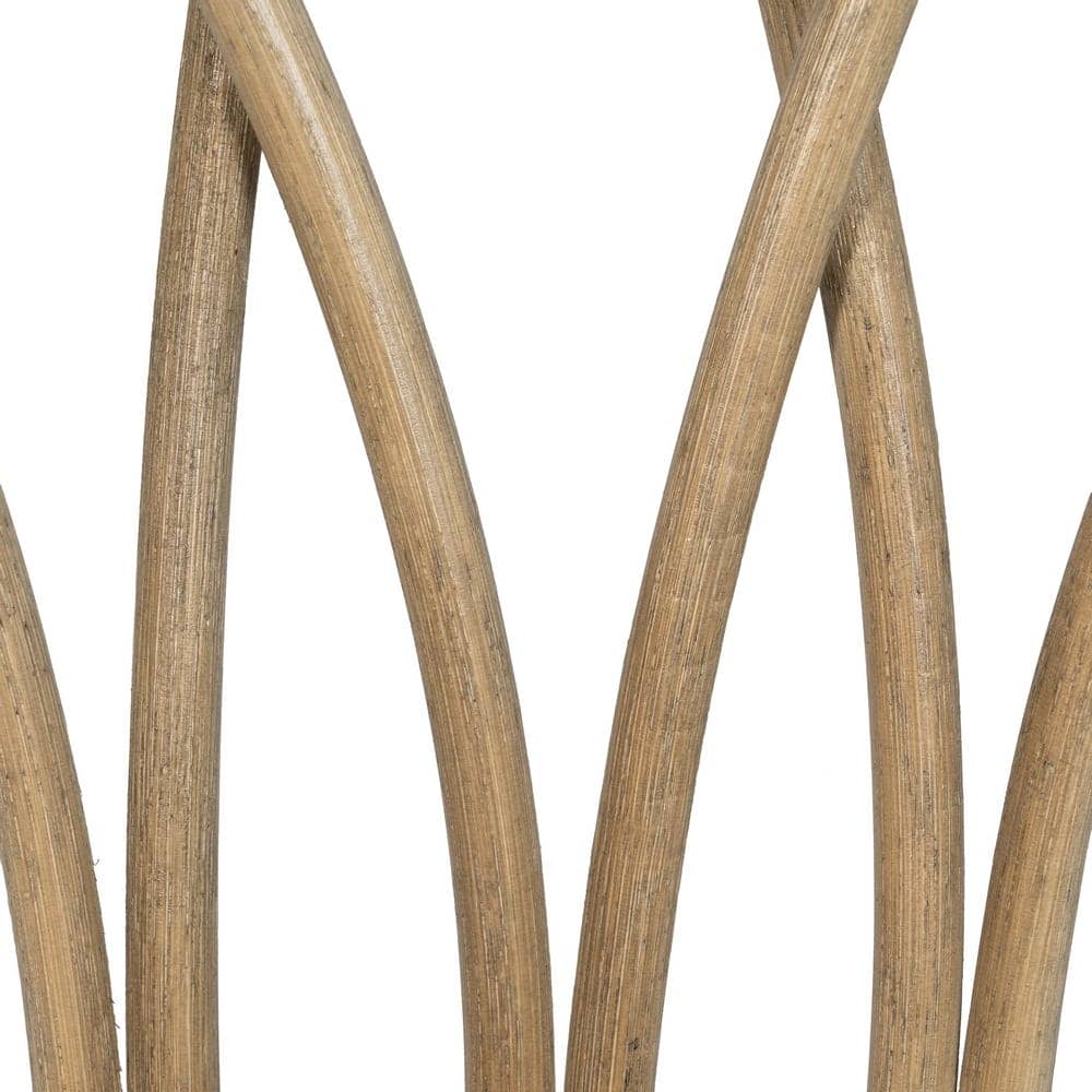 Silla Remington Marrón de Madera de Olmo y Ratán con Reposabrazos - Elegante y Cómoda para tu Hogar - Imagen 11