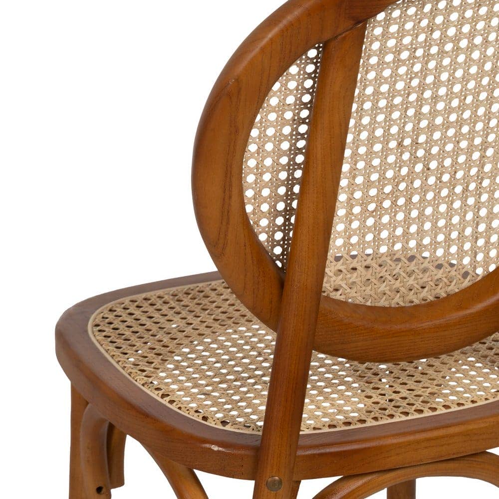 Silla Miel de Madera de Olmo - Diseño Elegante y Confortable para Hogar y Contract (89 cm) - Imagen 9