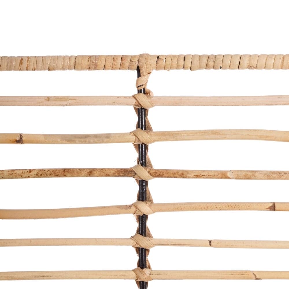 Silla Natural con Cojín Negro Desenfundable - Diseño Rústico y Moderno, 86 cm, Ideal para Comedor y Sala de Estar - Imagen 7