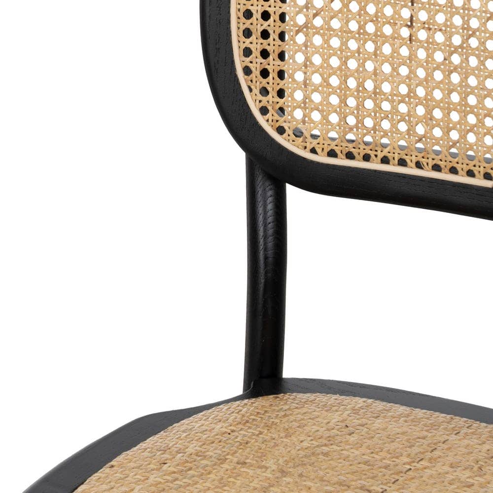 Silla Negra de Madera de Olmo Cyris 88 cm - Elegancia Clásica y Diseño Funcional para Comedores y Oficinas - Imagen 5