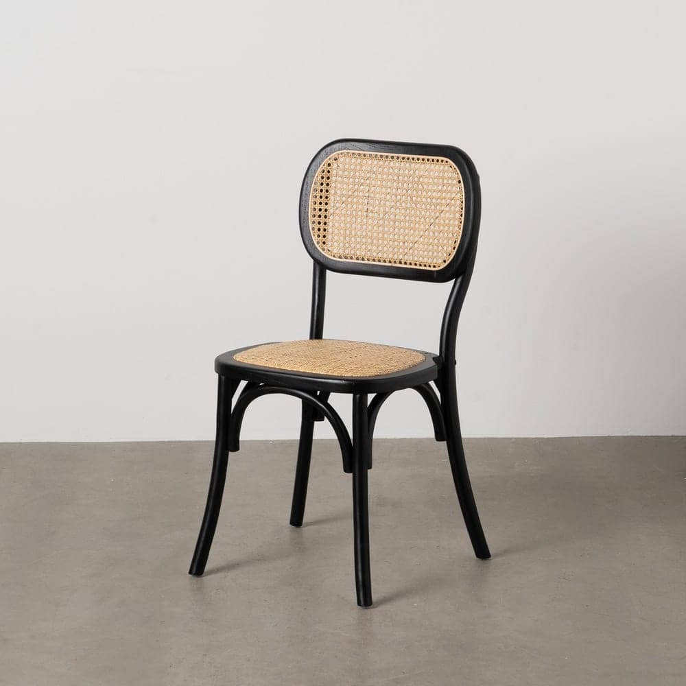 Silla Negra de Madera de Olmo Cyris 88 cm - Elegancia Clásica y Diseño Funcional para Comedores y Oficinas - Imagen 14