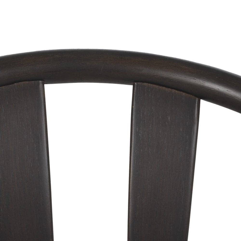 Silla Negra de Madera de Roble y Tela Acolchada 76 cm Sterling - Diseño Moderno y Confortable para Comedores y Salas de Estar - Imagen 10