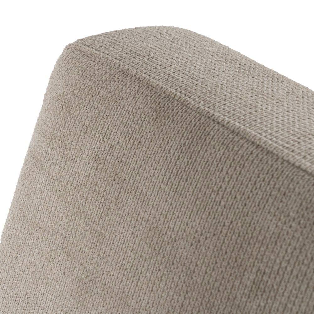 Sillón Taupe Moderno en Tejido y Metal para Salón - Diseño Ergonómico y Confortable 85 cm - Imagen 6