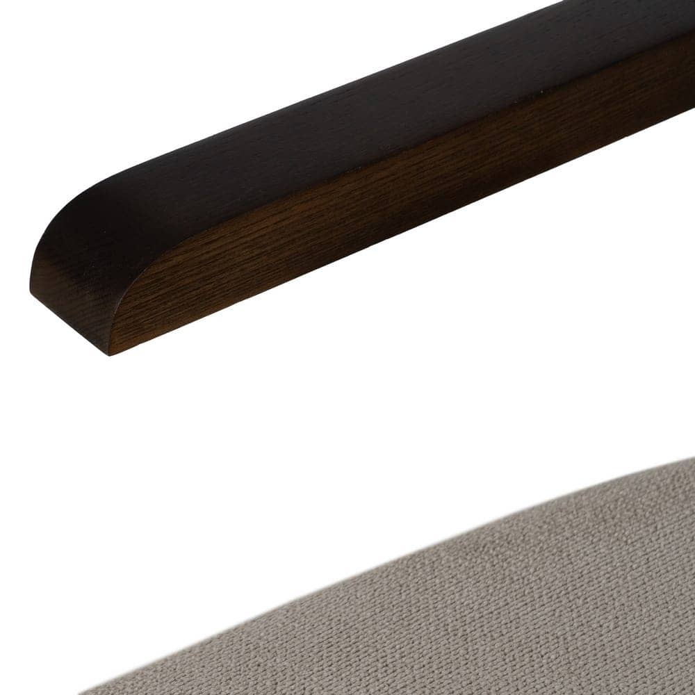 Sillón Taupe Moderno en Tejido y Metal para Salón - Diseño Ergonómico y Confortable 85 cm - Imagen 7