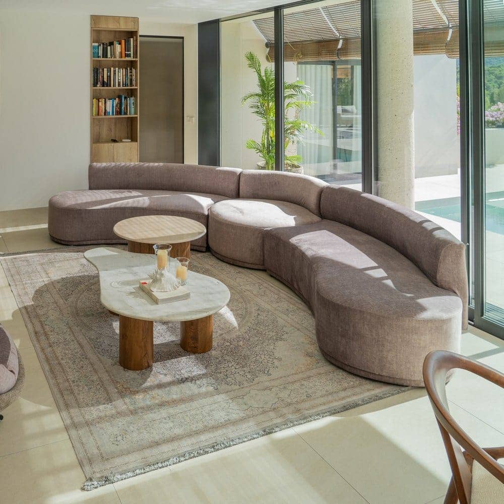 Sofá 3 Piezas Gris Tejido 405 cm - Diseño Moderno y Confort Superior para Salón Espacioso - Imagen 15