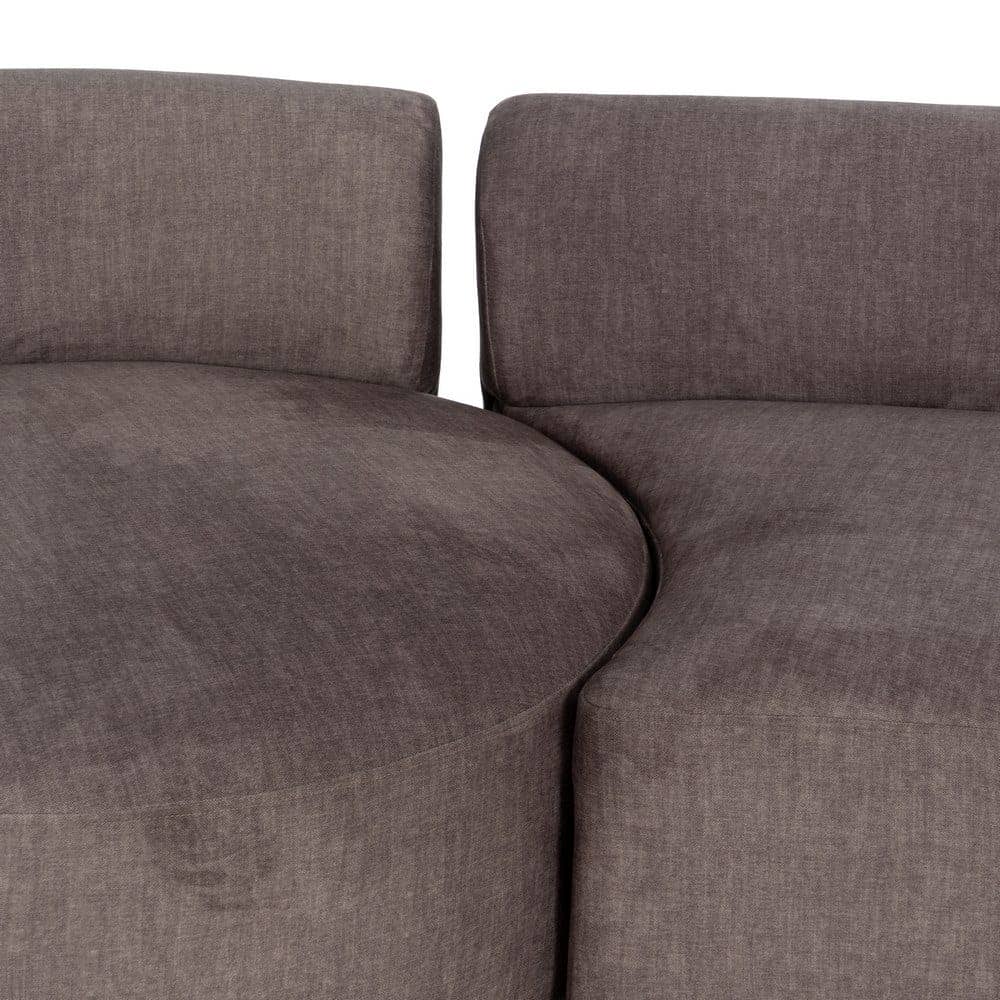Sofá 3 Piezas Gris Tejido 405 cm - Diseño Moderno y Confort Superior para Salón Espacioso - Imagen 5