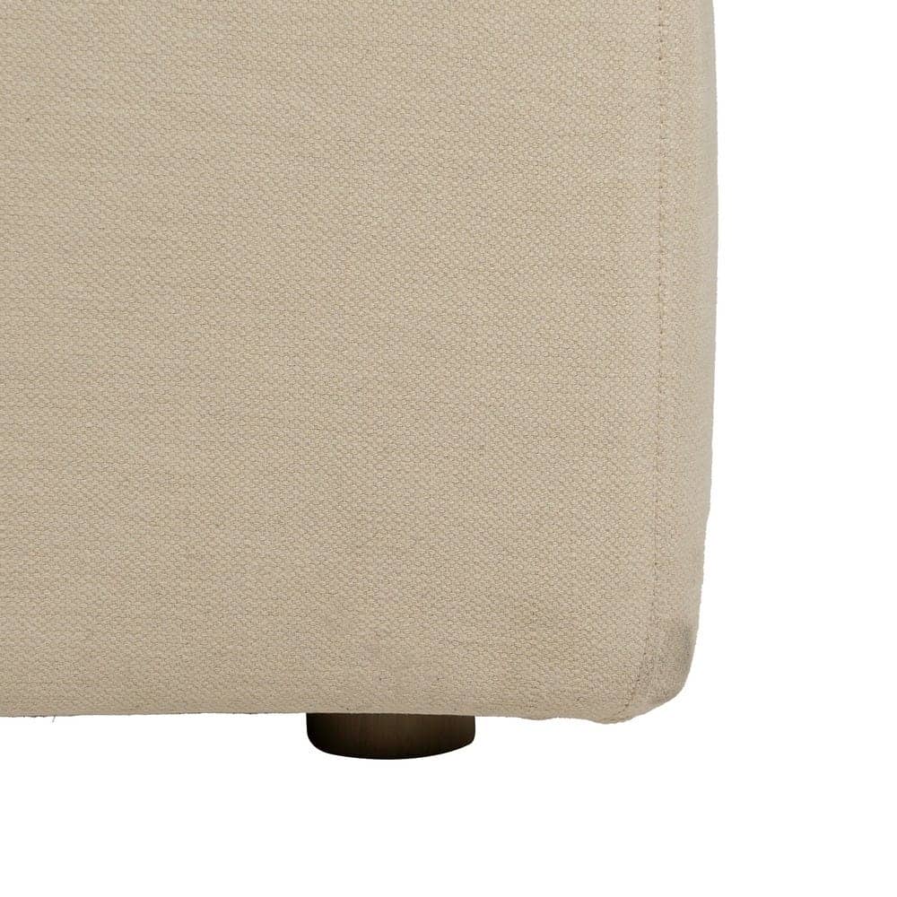 Sofá Beige de 3 Plazas con Tejido de Lino y Algodón, Estructura de Madera, 212 cm - Elegancia y Comodidad para tu Salón - Imagen 11
