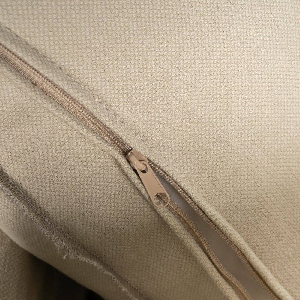 Sofá Beige de 3 Plazas con Tejido Premium y Estructura de Madera - Diseño Elegante y Cómodo (216 cm) - Imagen 9