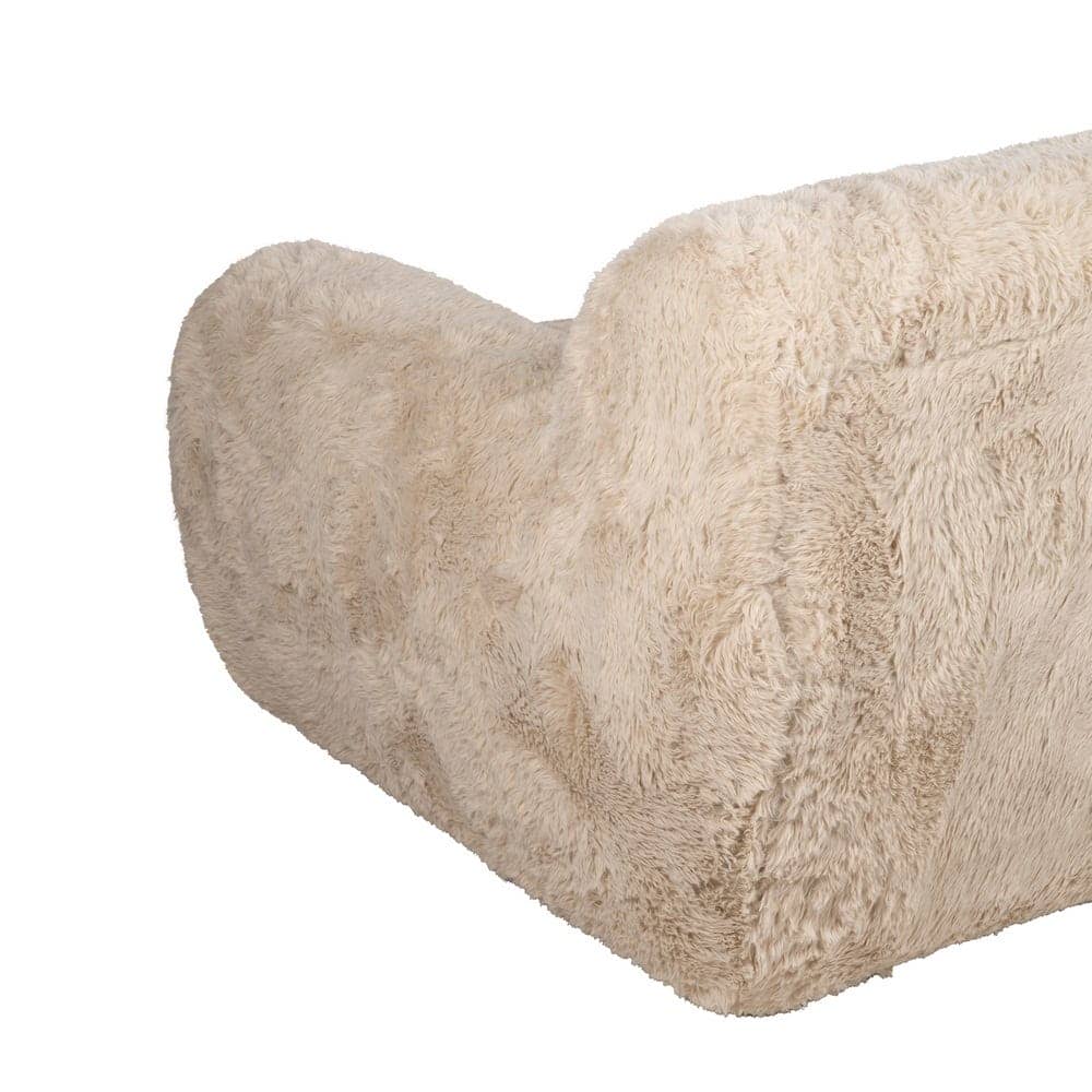 Sofá Beige de 3 Plazas en Tejido 100% Poliéster - Diseño Amplio y Moderno de 240 cm para Salones Elegantes y Confortables - Imagen 11