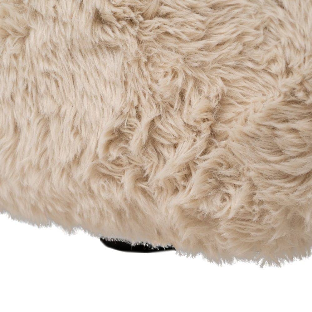 Sofá Beige de 3 Plazas en Tejido 100% Poliéster - Diseño Amplio y Moderno de 240 cm para Salones Elegantes y Confortables - Imagen 12