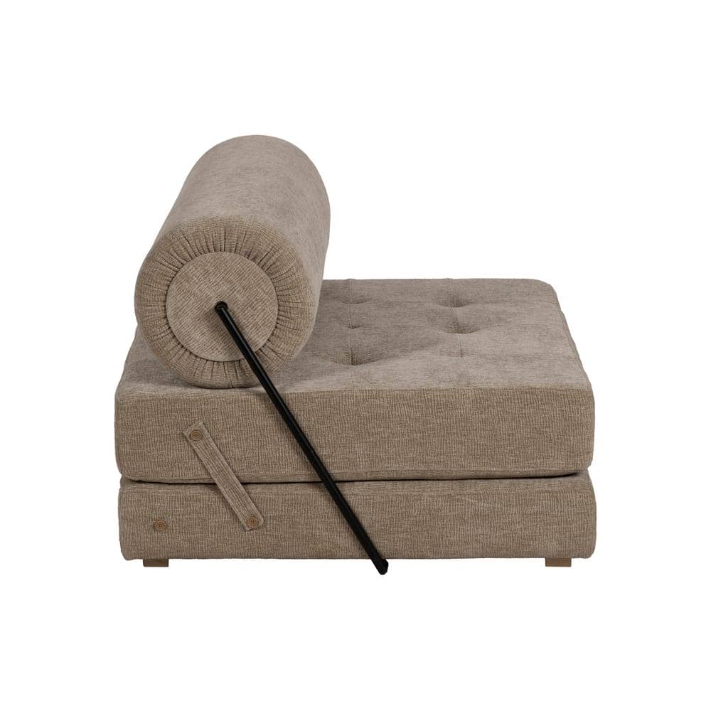 Sofá Beige Compacto en Tejido para Salón - Diseño Moderno y Funcional, 89 cm, Confort y Estilo para tu Hogar - Imagen 3