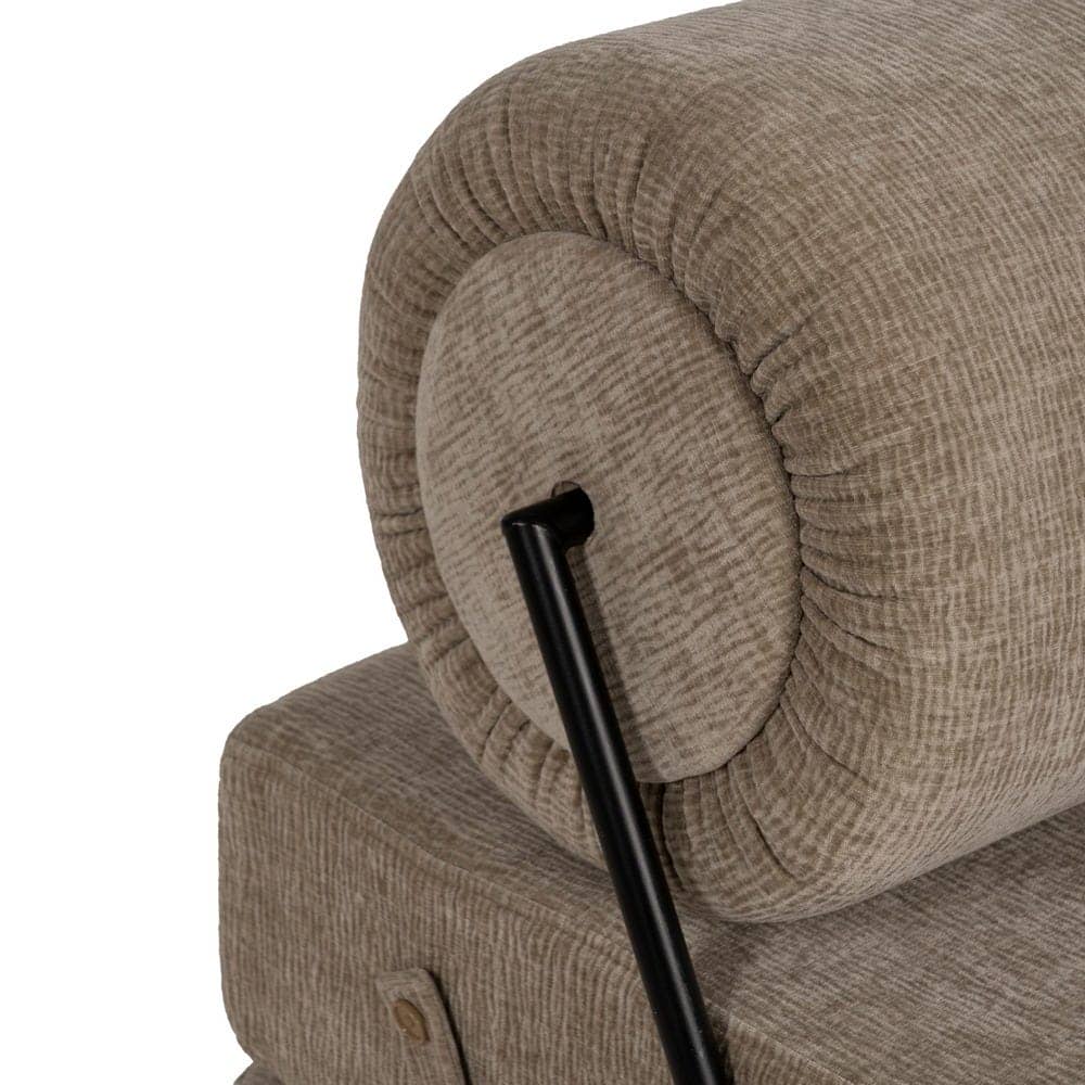 Sofá Beige Compacto en Tejido para Salón - Diseño Moderno y Funcional, 89 cm, Confort y Estilo para tu Hogar - Imagen 5