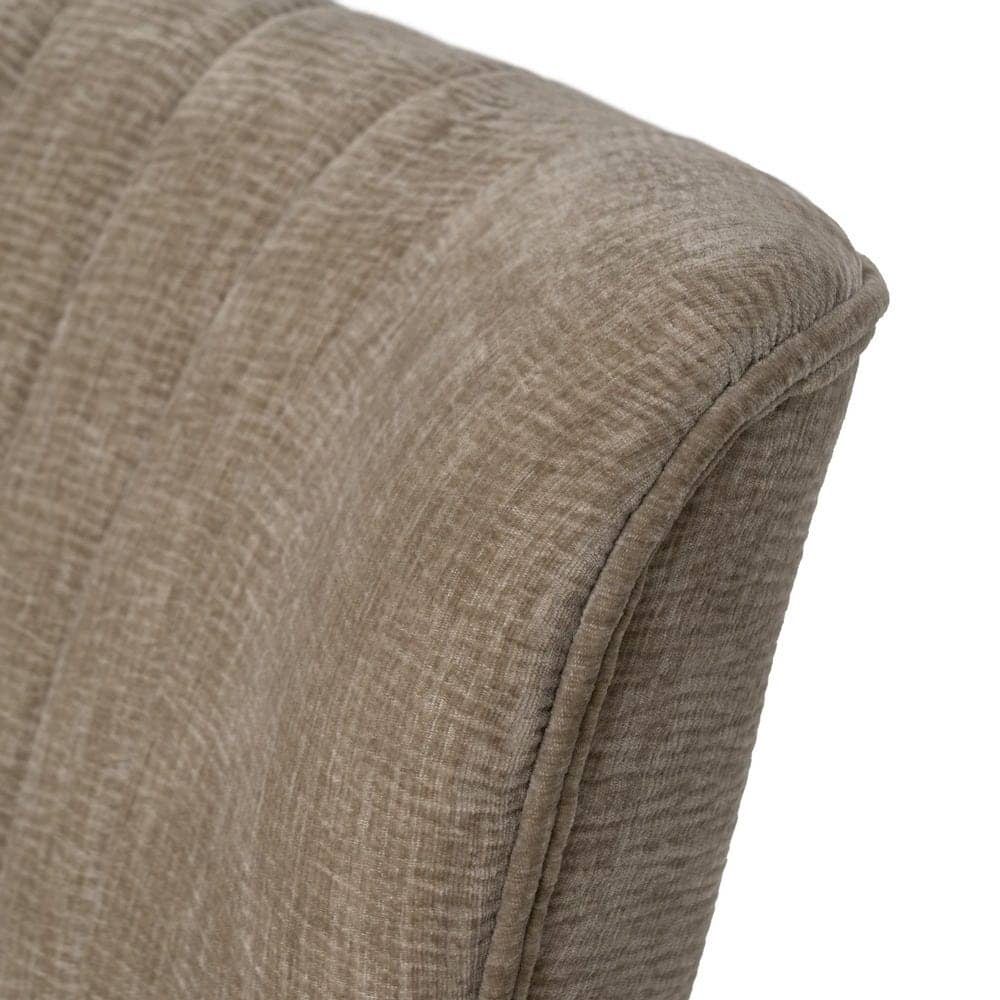 Sofá Beige Compacto de Tejido y Madera - Diseño Moderno para Espacios Reducidos (134 cm) - Imagen 8
