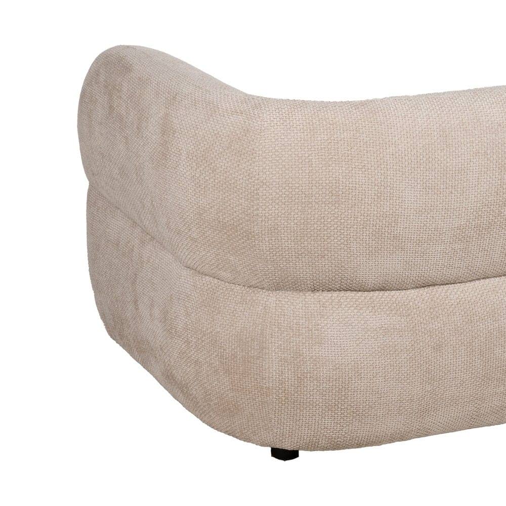 Sofá Beige Módulo Derecho 65 cm en Tejido 100% Poliéster para Salón - Diseño Modular, Cómodo y Elegante - Imagen 12