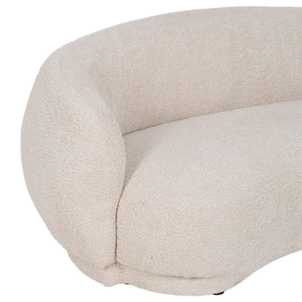 Sofá Beige Tejido de 195 cm para Salón - Estilo y Comodidad en Tu Hogar - Imagen 4