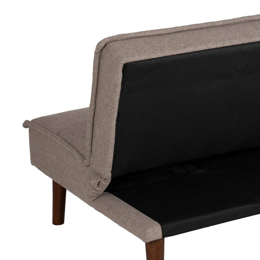 Sofá Cama Beige en Chenilla Moderno - Diseño Elegante y Funcional, 181x101 cm, Estructura Duradera y Confort Excepcional - Imagen 12