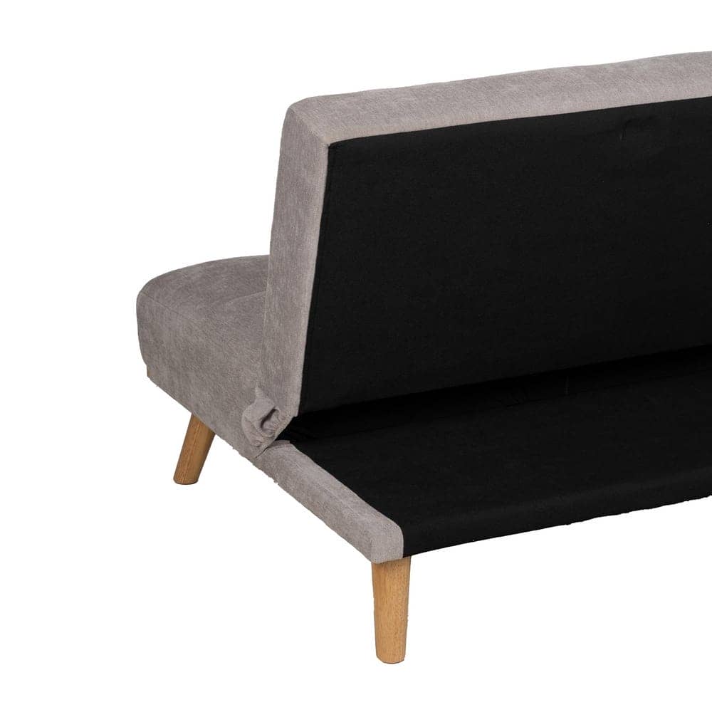 Sofá Cama Gris en Chenilla con Diseño Contemporáneo - 86 cm, Estructura de Madera, Colchón 178x107.5 cm, Ideal para Salón y Visitas, Resistente y Elegante - Imagen 12