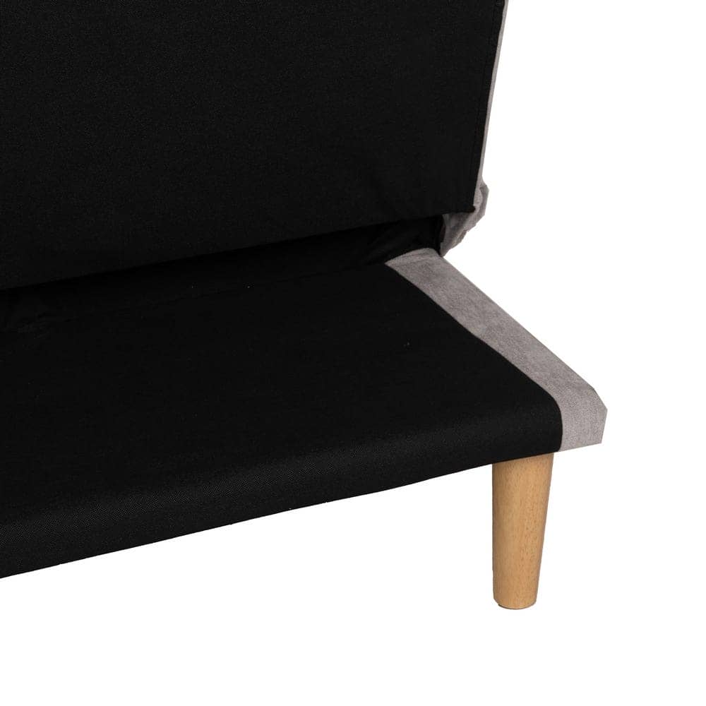 Sofá Cama Gris en Chenilla con Diseño Contemporáneo - 86 cm, Estructura de Madera, Colchón 178x107.5 cm, Ideal para Salón y Visitas, Resistente y Elegante - Imagen 13